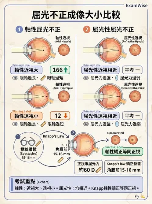 驗光師 - 散光焦線、面鏡與屈光不正成像 - AI 圖文解析預覽