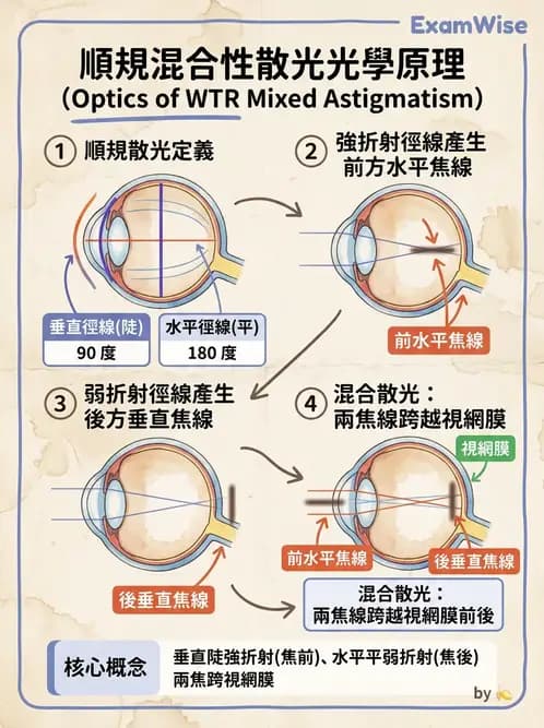 驗光師 - 散光、不等視與不等像 - AI 圖文解析預覽