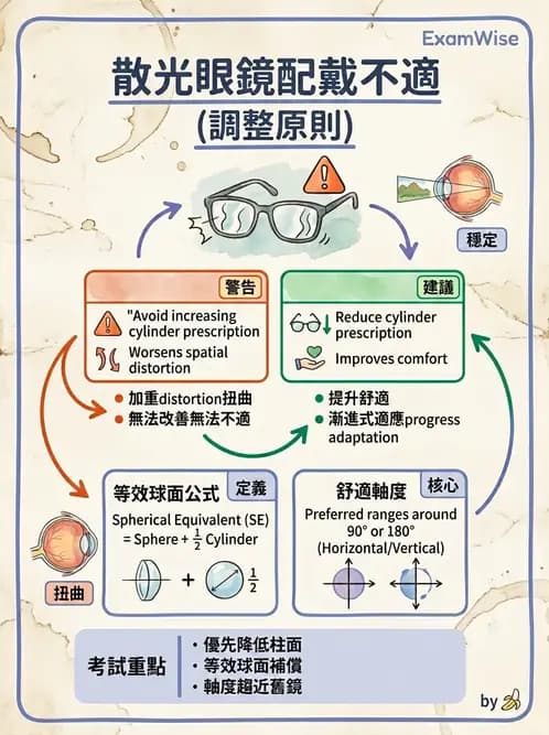 驗光師 - 散光、不等視與不等像 - AI 圖文解析預覽