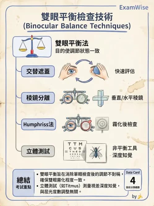 驗光師 - 自覺式驗光流程與球面度判讀 - AI 圖文解析預覽