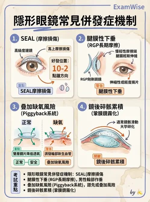 驗光師 - 結膜眼瞼反應、沉澱物與乾眼 - AI 圖文解析預覽
