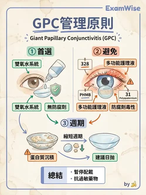驗光師 - 結膜眼瞼反應、沉澱物與乾眼 - AI 圖文解析預覽
