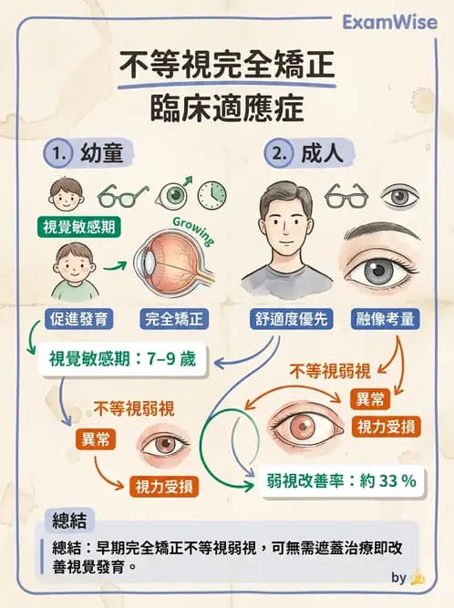 驗光師 - 不等視配鏡方法 - AI 圖文解析預覽