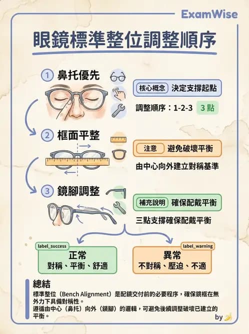 驗光師 - 鏡架配適與調整 - AI 圖文解析預覽