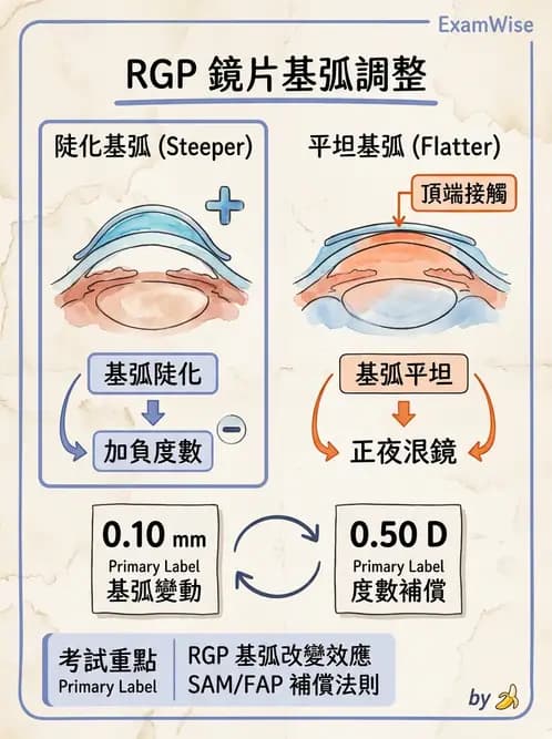 驗光師 - 硬式隱形眼鏡度數與散光計算 - AI 圖文解析預覽