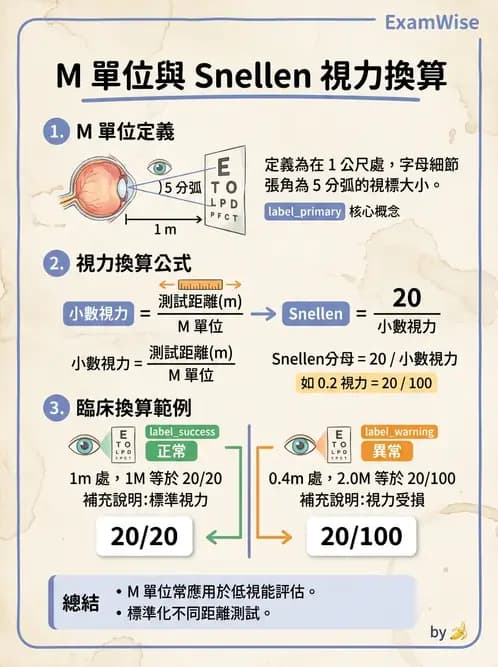 驗光師 - 視力表與視力量測 - AI 圖文解析預覽