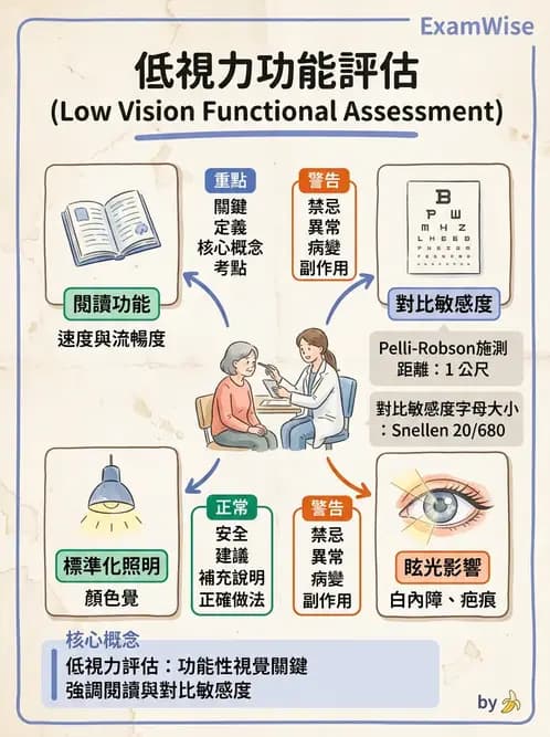 驗光師 - 功能性評估、對比敏感度與色覺 - AI 圖文解析預覽