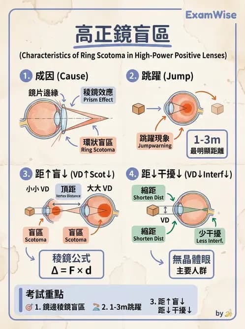 驗光師 - 放大原理與近距離光學計算 - AI 圖文解析預覽