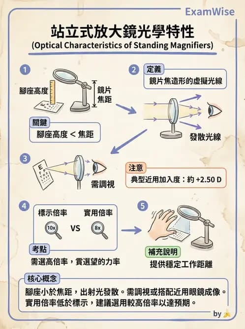 驗光師 - 近距離光學放大輔具種類與比較 - AI 圖文解析預覽