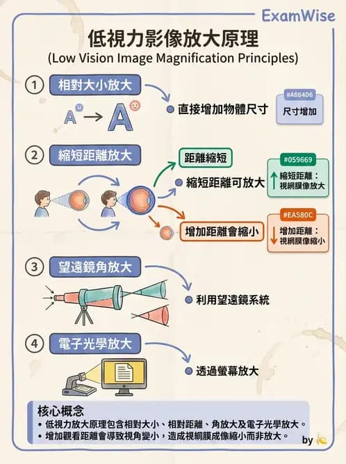 驗光師 - 放大原理與近距離光學計算 - AI 圖文解析預覽