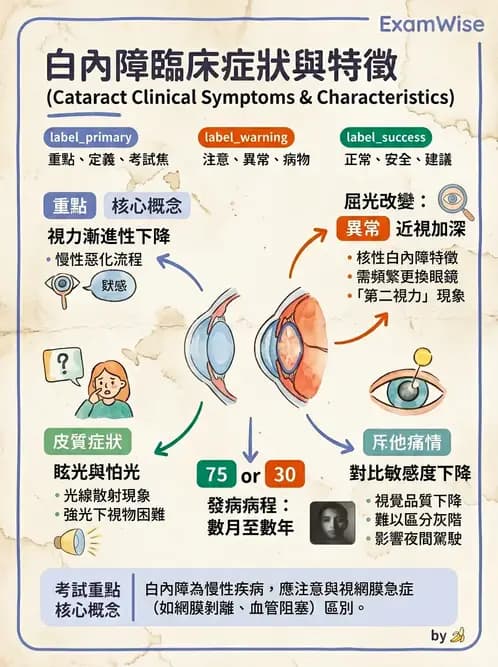 驗光師 - 水晶體疾病 - AI 圖文解析預覽