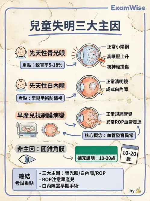 驗光師 - 視障的分類及流行分布 - AI 圖文解析預覽