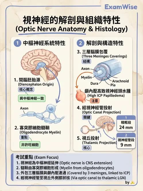 驗光師 - 視覺神經傳導系統 - AI 圖文解析預覽