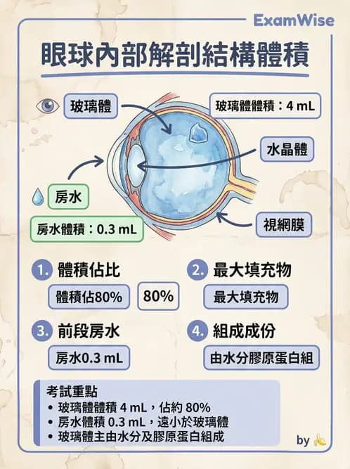 驗光師 - 水晶體與玻璃體 - AI 圖文解析預覽