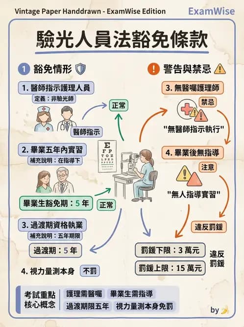 驗光師 - 業務紀錄與收費倫理罰則 - AI 圖文解析預覽