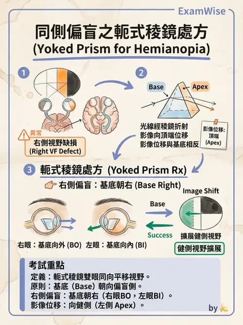 驗光師 - 稜鏡臨床應用 - AI 圖文解析預覽