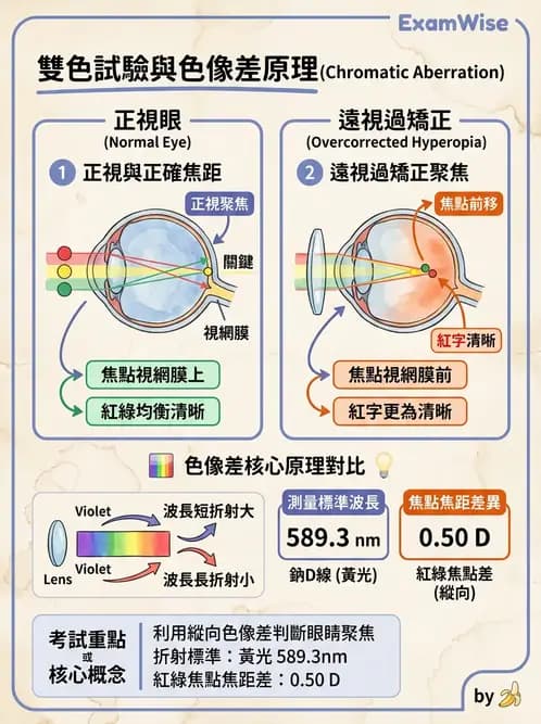 驗光師 - 色像差與阿貝數 - AI 圖文解析預覽