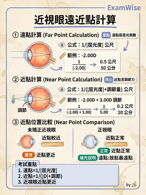 驗光師 - 屈光不正與近視遠視 - AI 圖文解析預覽