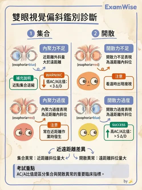驗光師 - 水平聚散功能異常 - AI 圖文解析預覽