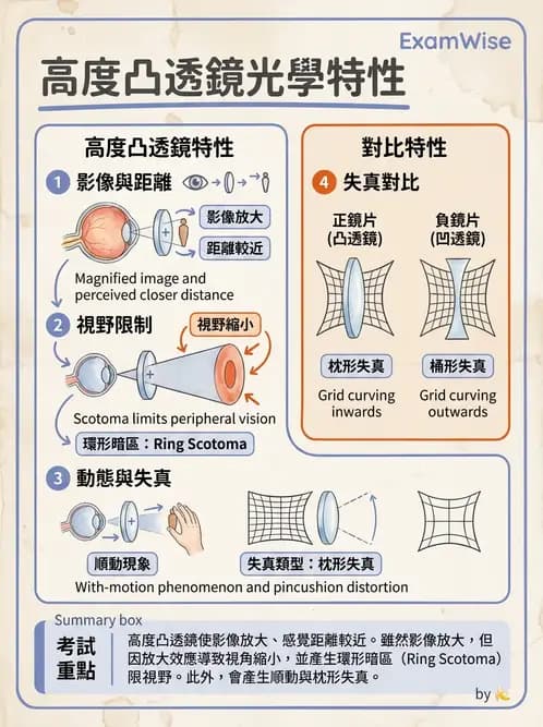 驗光師 - 老花眼概念、調節幅度與配鏡光學 - AI 圖文解析預覽