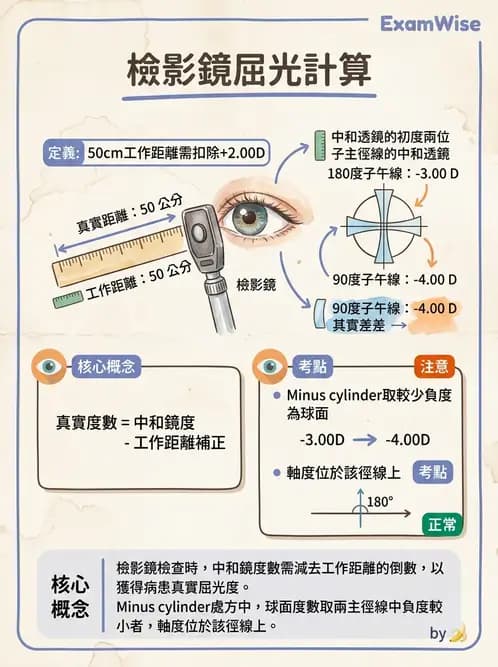 驗光師 - 視網膜檢影法 - AI 圖文解析預覽