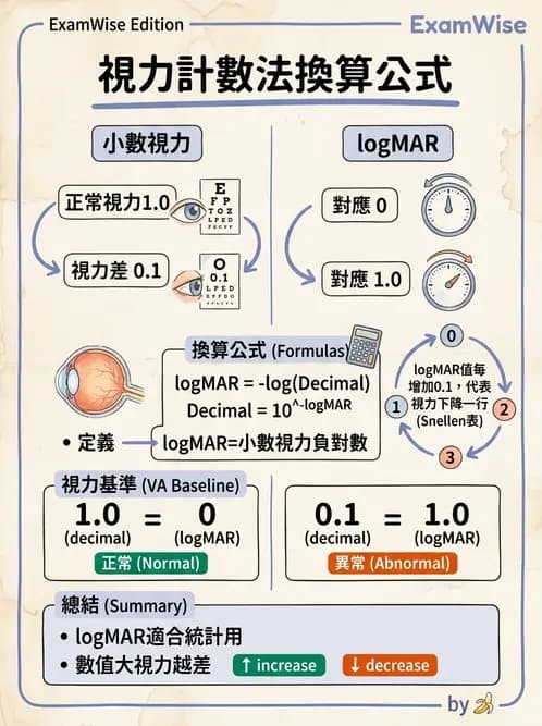 驗光師 - 視力檢查與視力值換算 - AI 圖文解析預覽