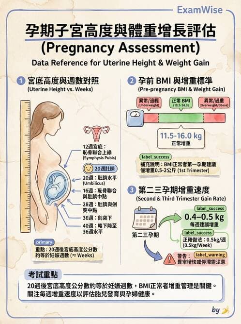 護理師 - 孕期營養心理與衛生政策 - AI 圖文解析預覽