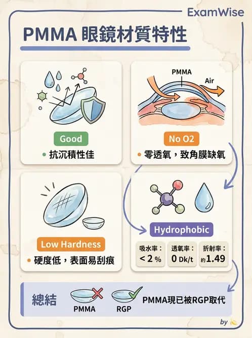 驗光師 - 硬式透氣鏡片材質 - AI 圖文解析預覽