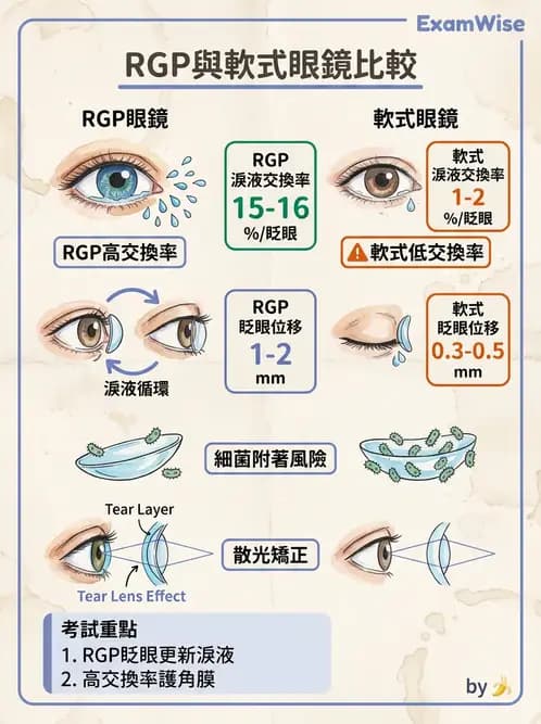驗光師 - 硬式透氣鏡片材質 - AI 圖文解析預覽