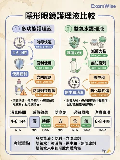 驗光師 - 隱形眼鏡護理 - AI 圖文解析預覽