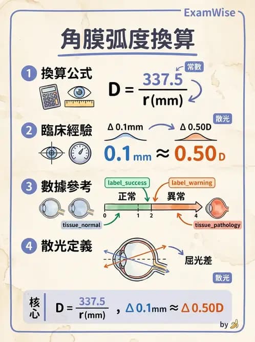 驗光師 - 裂隙燈與角膜弧度檢查 - AI 圖文解析預覽