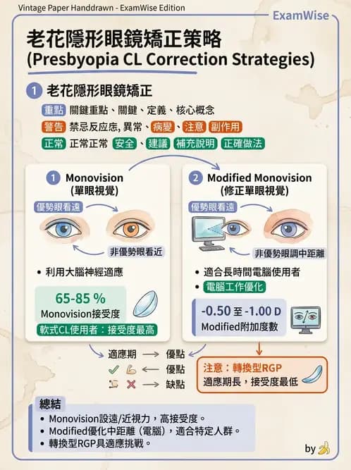 驗光師 - 老花隱形眼鏡驗配 - AI 圖文解析預覽