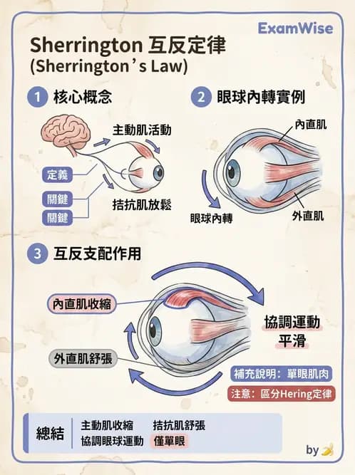 驗光生 - 眼外肌解剖與運動神經支配 - AI 圖文解析預覽