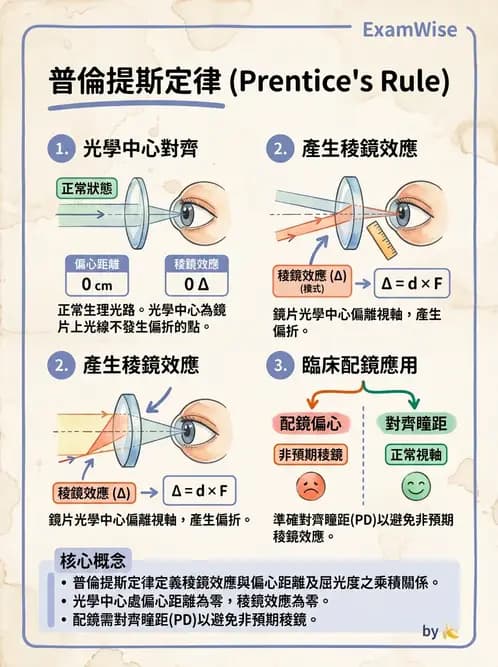 驗光生 - 屈光處方計算、轉換與矯正鏡片光學 - AI 圖文解析預覽