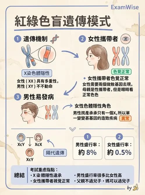 驗光生 - 針孔視力、色覺與視野篩檢 - AI 圖文解析預覽