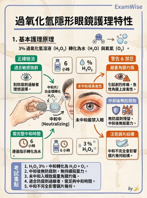 驗光生 - 隱形眼鏡消毒系統與感染控制 - AI 圖文解析預覽