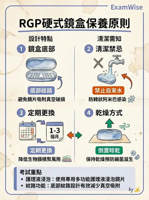 驗光生 - 隱形眼鏡護理操作與患者衛教 - AI 圖文解析預覽