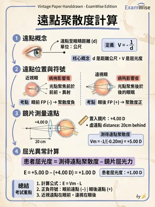 驗光生 - 屈光不正基礎:近視、遠視與視網膜影像 - AI 圖文解析預覽