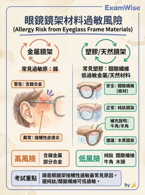 驗光生 - 鏡架材料、規格測量與特殊用途眼鏡 - AI 圖文解析預覽