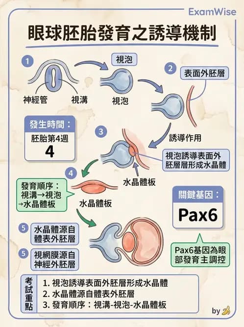 驗光生 - 眼球胚胎發育 - AI 圖文解析預覽