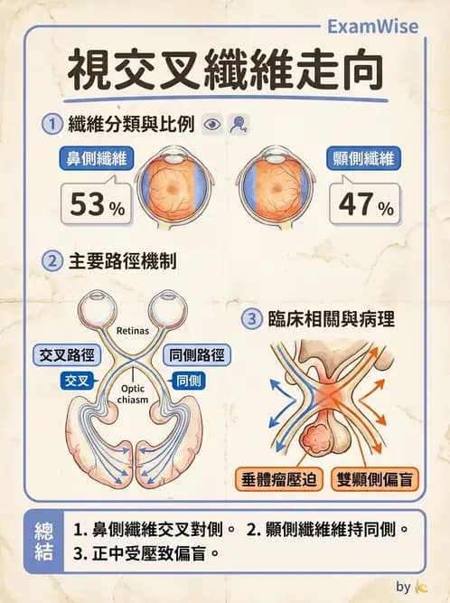 驗光生 - 視覺傳導路徑與瞳孔反射 - AI 圖文解析預覽