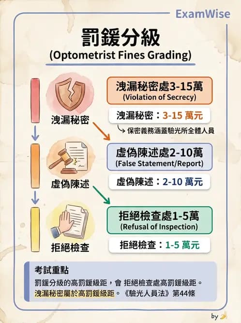 驗光生 - 執業登記、業務規範與違規罰則 - AI 圖文解析預覽