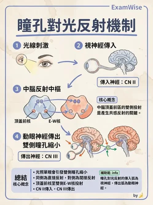 驗光生 - 眼球運動、內聚功能與瞳孔反應檢查 - AI 圖文解析預覽