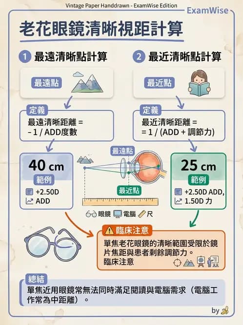 驗光生 - 近用加入度評估與處方計算 - AI 圖文解析預覽