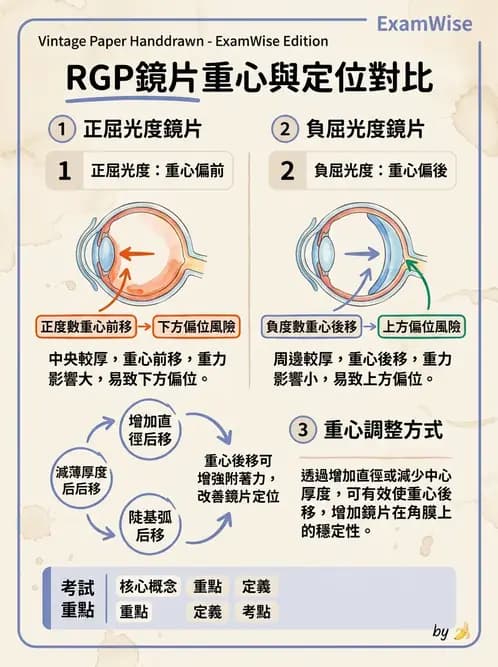 驗光生 - 硬式隱形眼鏡鏡片設計參數 - AI 圖文解析預覽