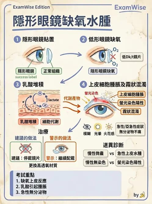驗光生 - 角膜缺氧與結構性變化 - AI 圖文解析預覽