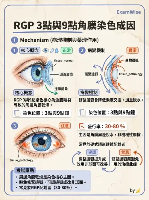 驗光生 - 角膜表面機械性損傷與染色 - AI 圖文解析預覽