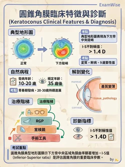 驗光生 - 硬式隱形眼鏡螢光染色評估與特殊臨床適應症 - AI 圖文解析預覽