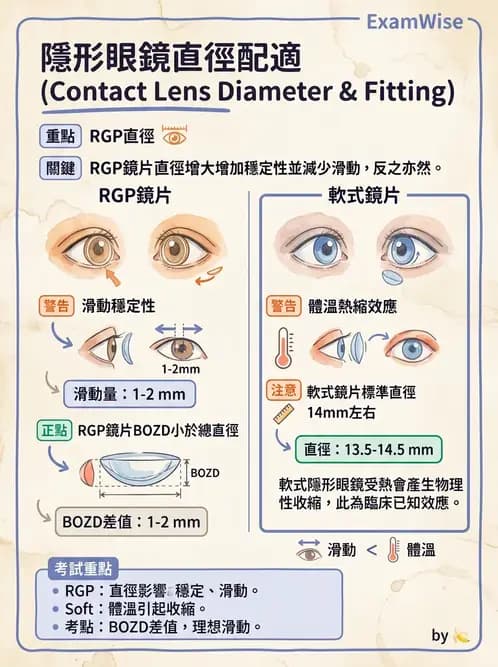 驗光生 - 鏡片設計、結構與臨床選用 - AI 圖文解析預覽