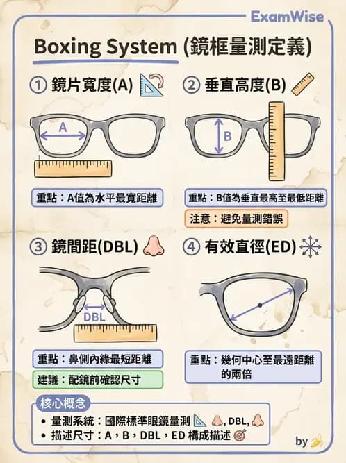 驗光生 - 鏡架材料、規格測量與特殊用途眼鏡 - AI 圖文解析預覽